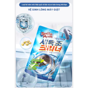 sale giảm giá 60% Túi Tẩy Lồng Máy Giặt Hàn Quốc SANDOKKAEBI Siêu Sạch SMILE MOM - Túi 450g