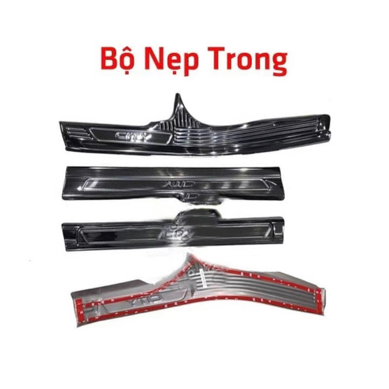 Ốp bậc cửa, nẹp bước chân xe Honda City 2016-2024 vân Titan hàng cao cấp