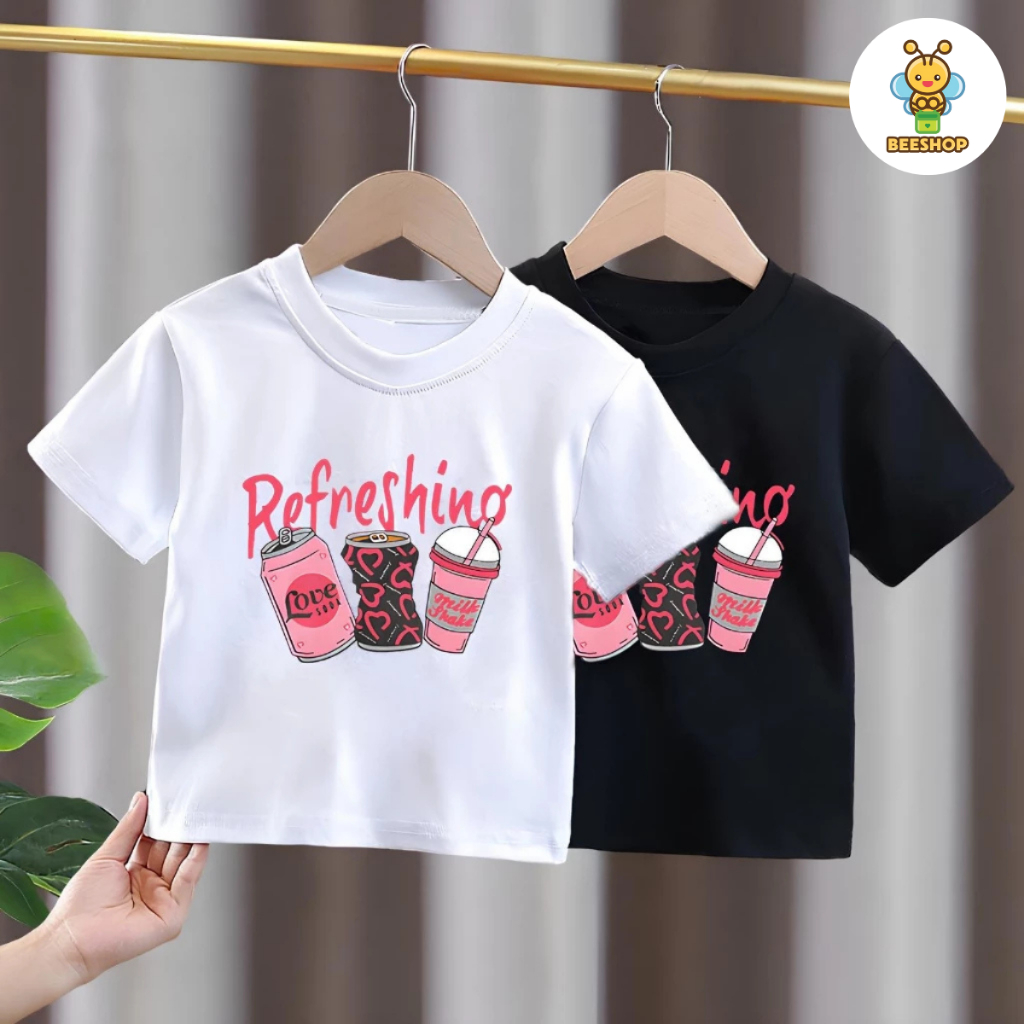 Áo croptop trà sữa cho bé gái size đại BEESHOP H26016