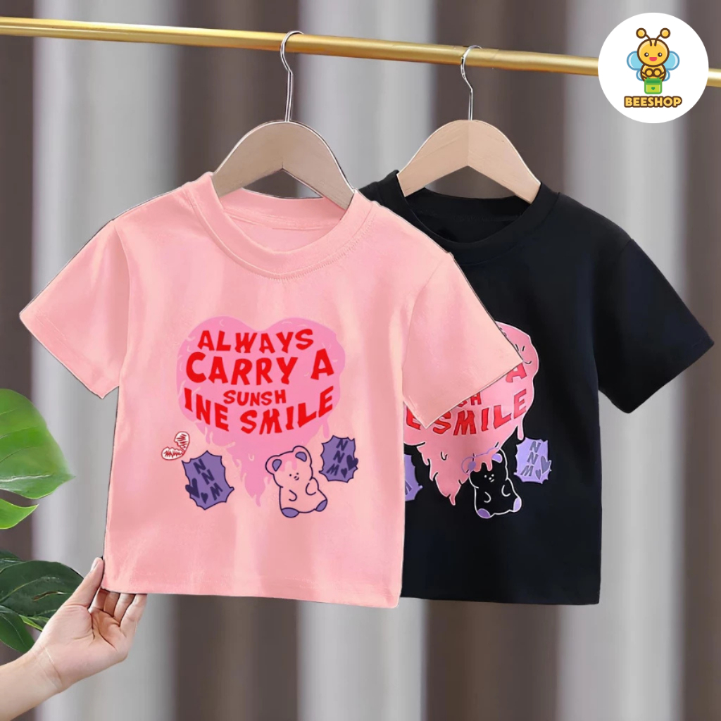 Áo croptop trái tim cho bé gái size đại BEESHOP H25076