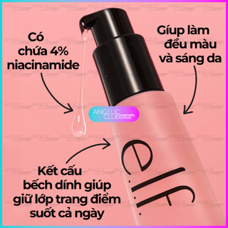 Kem lót make up elf , Kem lót dưỡng ẩm dạng gel E.L.F Power Grip Primer + 4% Niacinamide 24ml