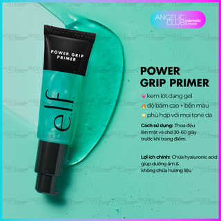 Kem lót make up elf , Kem lót dưỡng ẩm dạng gel E.L.F Power Grip Primer + 4% Niacinamide 24ml