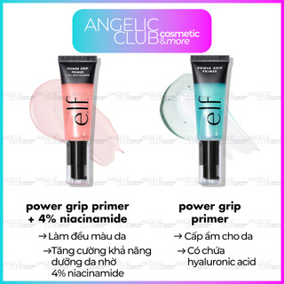 Kem lót make up elf , Kem lót dưỡng ẩm dạng gel E.L.F Power Grip Primer + 4% Niacinamide 24ml