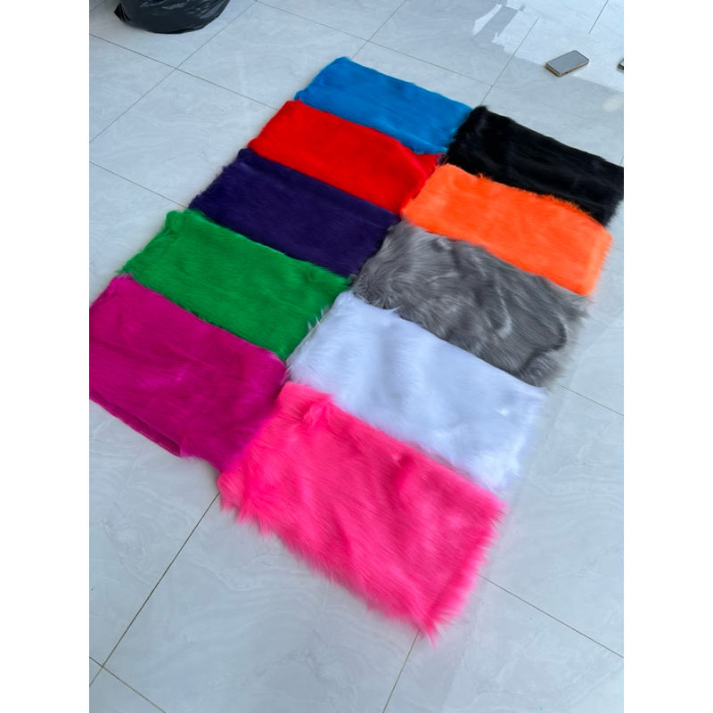 Thảm lông trải bàn trang điểm - Thảm lông chụp ảnh nail và phun xăm 50 x 40cm