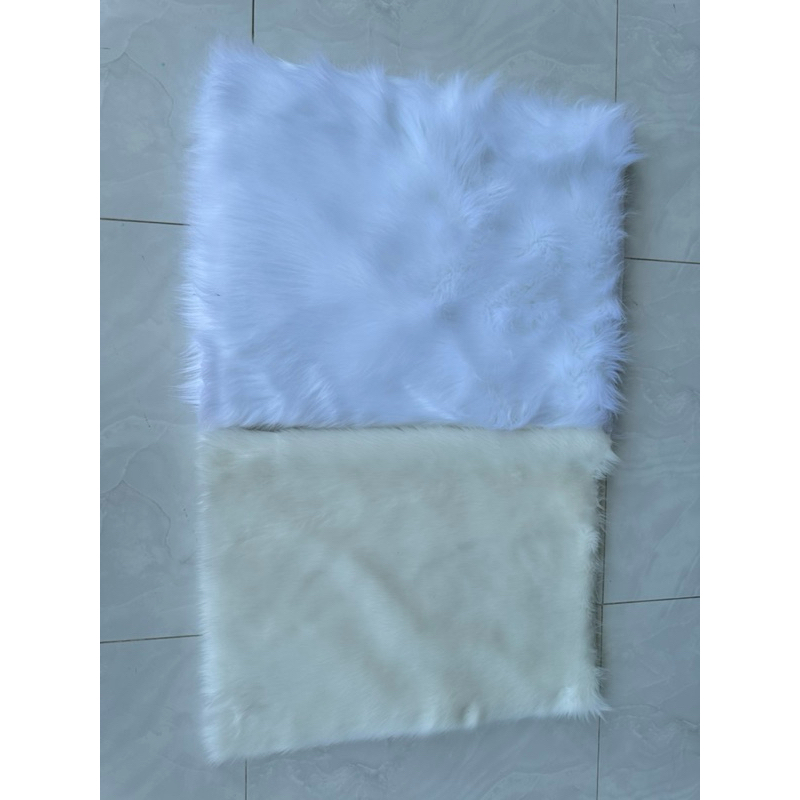 Thảm lông trải bàn trang điểm - Thảm lông chụp ảnh nail và phun xăm 50 x 40cm