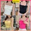 Áo hai dây nữ đính nơ caro Croptop nữ áo ba lỗ Siêu Xinh ôm body