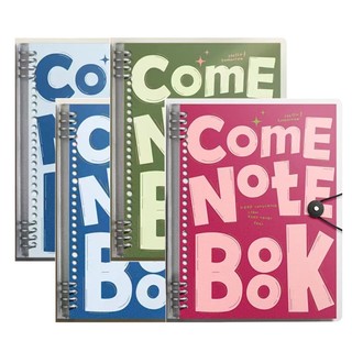 Sổ còng kẹp sắt cổ điển hoạ tiết chữ Come Note Book + Ruột Giấy BONZAI