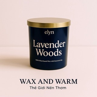NẾN THƠM ELYN- HƯƠNG LAVEDER WOOD- 10oz- 283gr