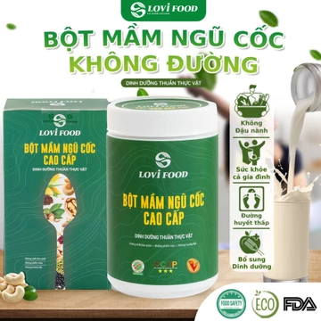 COMBO 12 Hộp Bột Mầm Ngũ Cốc Cao Cấp LOVI FOOD Ngũ Cốc Dinh Dưỡng Cho Người Già - 1 THÙNG