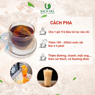 [TẶNG BÌNH] Trà Đào Túi Lọc ANBA | Hương Đào Thơm Dịu – Thanh Lọc Mùa Hè | Giảm Căng Thẳng – Hộp 25 Túi Lọc