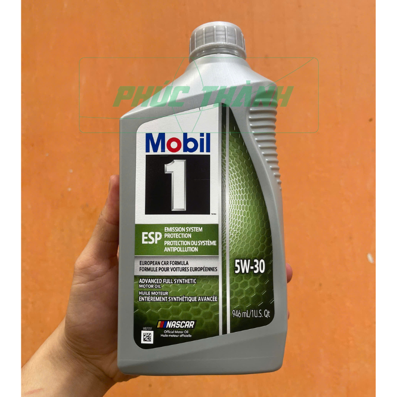 Dầu nhớt tổng hợp toàn phần ô-tô Mobil 1 ESP 5w30 946ml/4,73L nhập khẩu USA - Chính hãng
