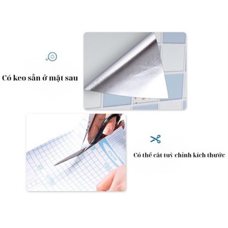 Cuộn 10M Giấy Decal Dán Tường, Dán Bếp Tráng Nhôm Đa Năng Khổ Rộng 60cm Chống Nước Và Chịu Nhiệt Mã TD03