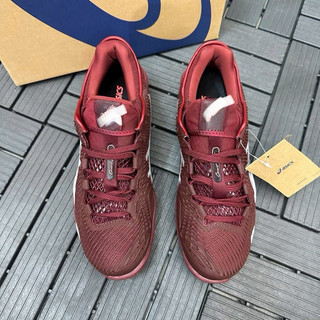 Giày tenis pickleball bigsize nam nữ cổ thấp Asi_cs màu đỏ đô êm nhẹ , sneaker thời trang big size cao cấp