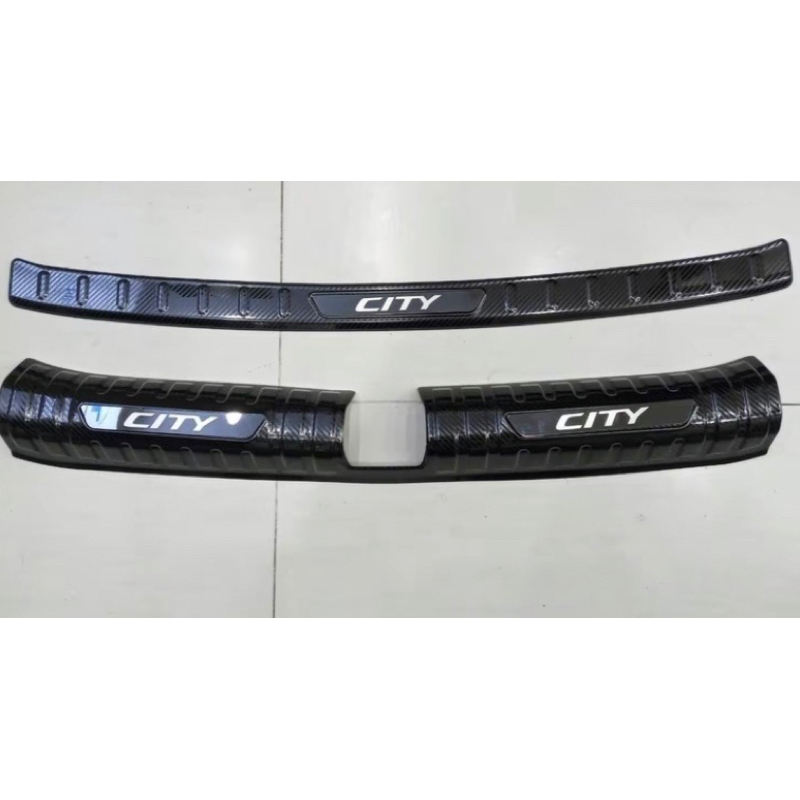 Ốp chống trầy cốp trong và ngoài xe Honda City 2021-2024 vân Carbon