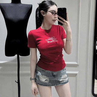 Áo Thun Cotton Thuê Chữ Toxic BABE ÔM BODY Nữ Thời Trang