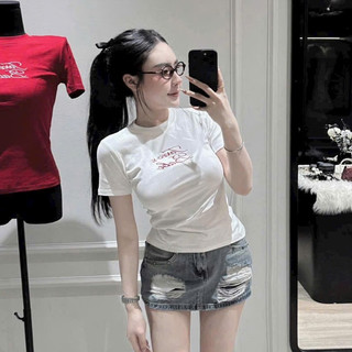 Áo Thun Cotton Thuê Chữ Toxic BABE ÔM BODY Nữ Thời Trang