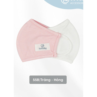 BuBaby Sét 2 khẩu trang cho bé trai và bé gái dùng bốn mùa chất liệu mềm nhẹ thoáng an toàn cho bé