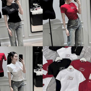 Áo Thun Cotton Thuê Chữ Toxic BABE ÔM BODY Nữ Thời Trang