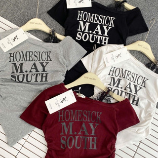 Áo Thun Lệch tà Phối Ren Quyến Rũ Phong Cách STREETWEAR CỰC CHẤT