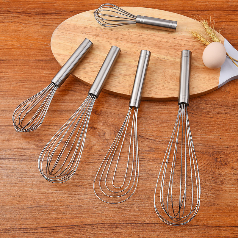 Dụng Cụ Đánh Trứng Inox Cầm Tay KOOBEE – Cán Cầm Chắc Tay, Đánh Bông Nhanh | Size 20 cm & 25 cm | PKB02