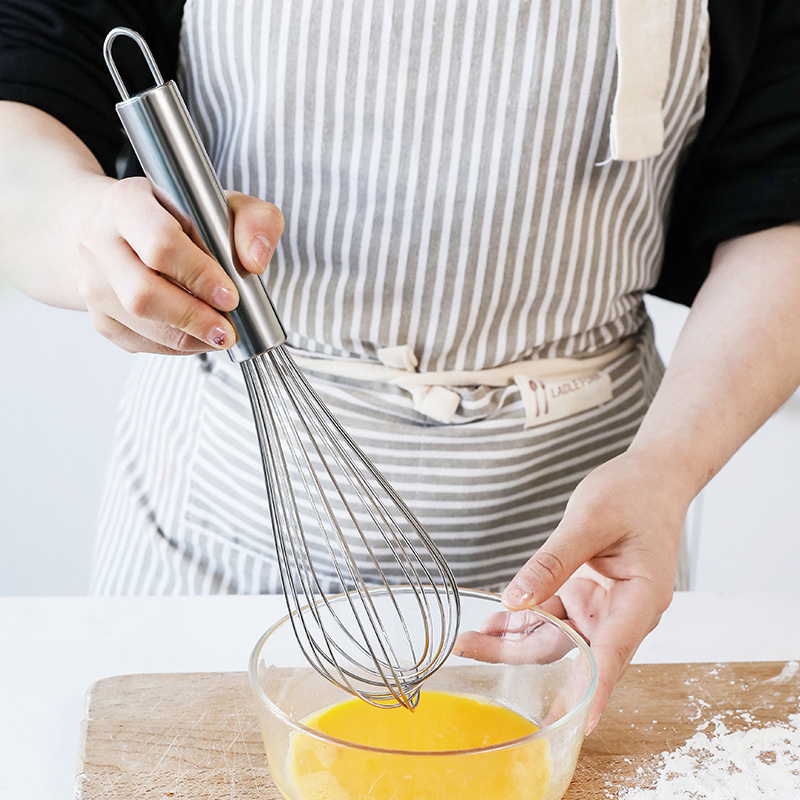 Dụng Cụ Đánh Trứng Inox Cầm Tay KOOBEE – Cán Cầm Chắc Tay, Đánh Bông Nhanh | Size 20 cm & 25 cm | PKB02