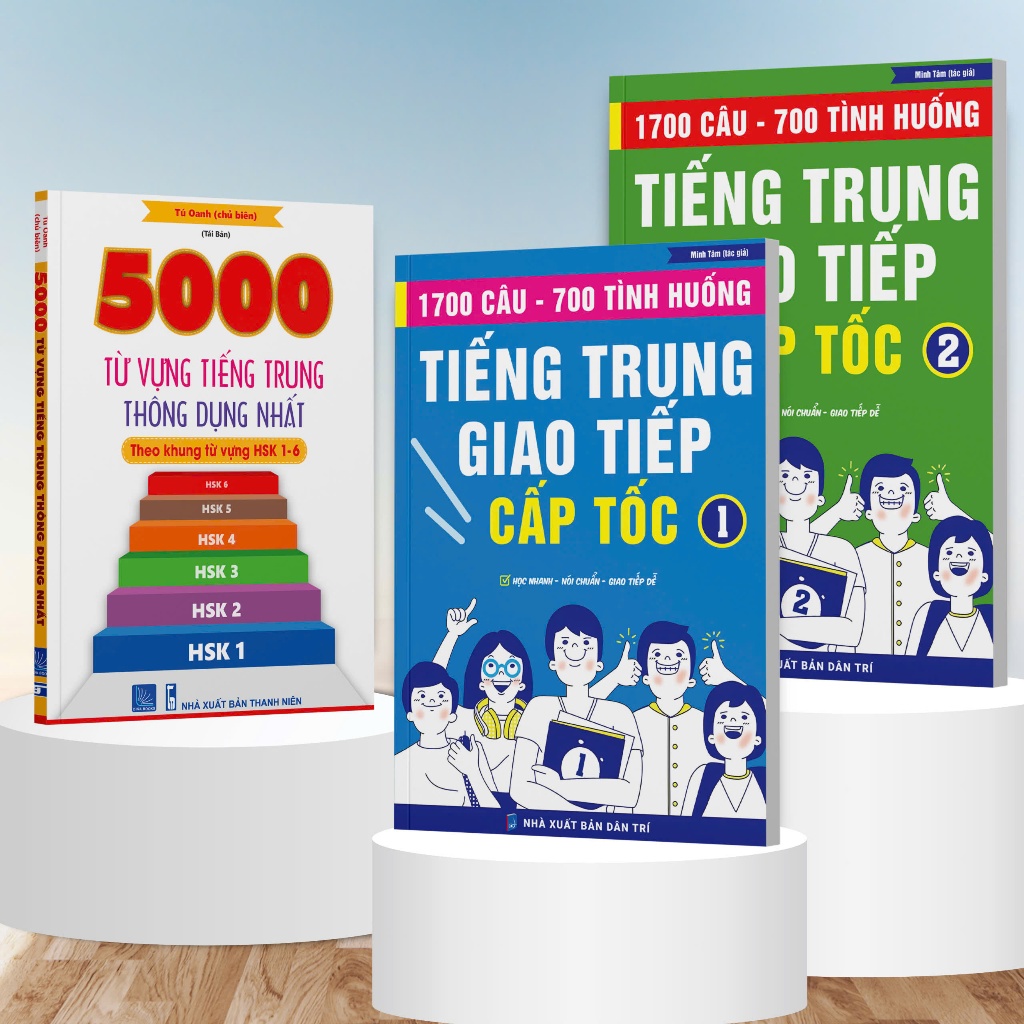 Combo SÁCH GIAO TIẾP TIẾNG TRUNG CẤP TỐC -1700 Câu, 700 Tình Huống (kèm video hướng dẫn) | BigBuy360 - bigbuy360.vn