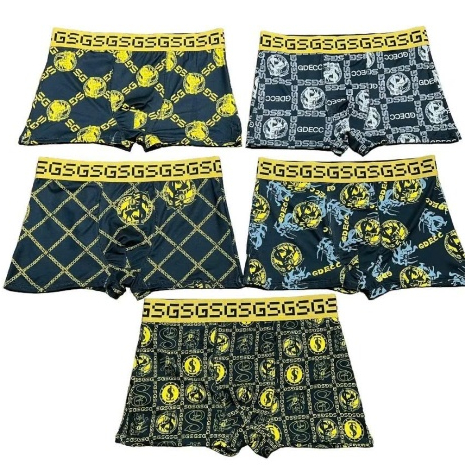Combo 4,5 quần lót nam HOÀNG GIA sang trọng,quần sịp đùi nam chất thun lạnh co giãn kháng khuẩn
