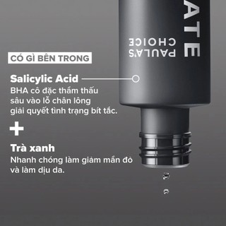 Dung dịch tẩy tế bào chết paula's choice Skin Perfecting 2% BHA Liquid 118ml