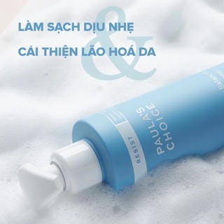Sữa rửa mặt cân bằng da hoàn hảo Paula's Choice Resist Perfectly Banlaned Foaming Cleanser 190ml