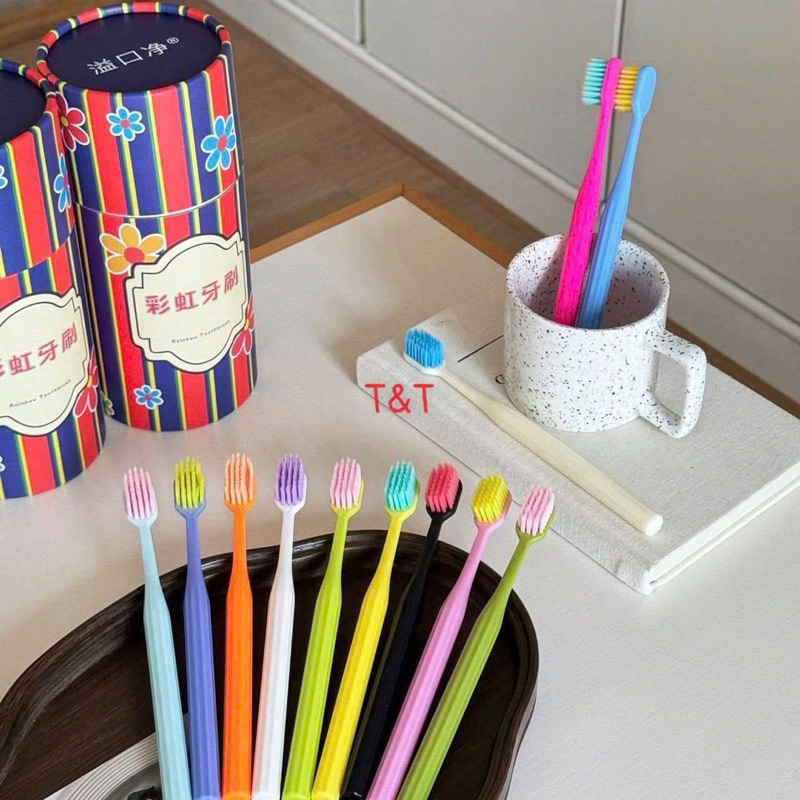 Combo 12c bàn chải đánh răng 12 màu siêu xinh