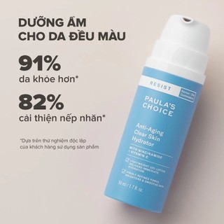 Kem dưỡng ẩm cho da nhạy cảm và lão hóa Paula's Choice RESIST Anti Aging Clear Skin Hydrator 50ml