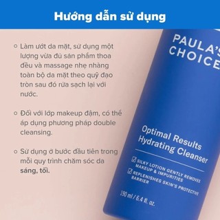 Sữa rửa mặt dưỡng ẩm Paula's Choice Resist Optimal Results Hydrating Cleanser 190ml