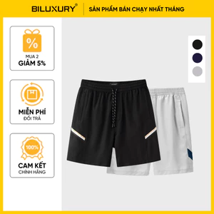 Quần Short Gió Nam Thể Thao 9QDGT506/9QDGT529 Biluxury Thoáng Mát Không Nhăn