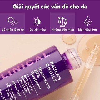 Tinh chất se khít lỗ chân lông Paula's Choice Clinical Niacinamide 20% Treatment 20ml