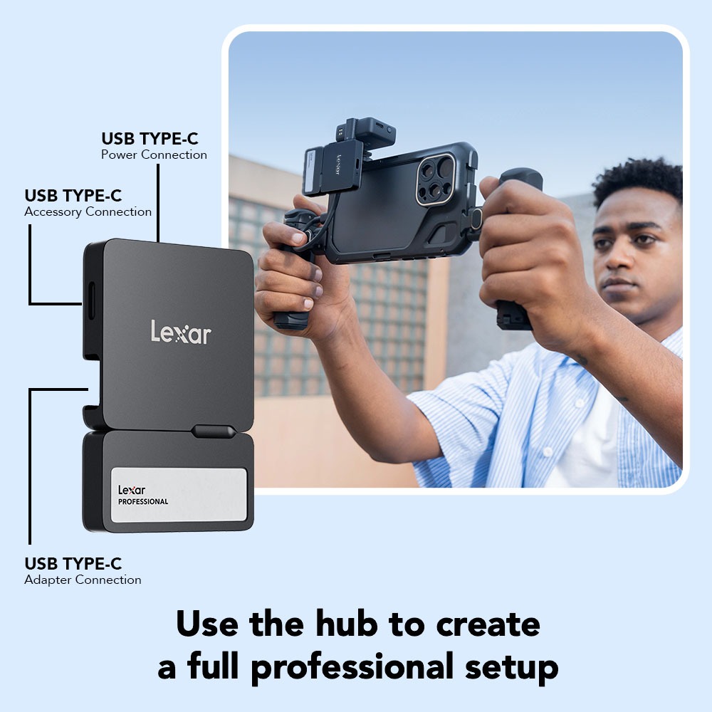 Ổ Cứng SSD Di Động Lexar SL400 Professional Go With Hub 1TB 2TB USB C ...
