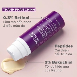 Tinh chất chống lão hóa Paula's Choice CLINICAL 0.3% RETINOL + 2% BAKUCHIOL TREATMENT 30ml (Tinh Tế Beauty)