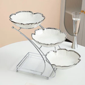 Set 3 khay đựng hoa quả, đồ ăn