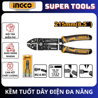 ĐỒ NGHỀ INGCO Kềm tuốt dây điện đa năng 8.5"/215mm HWSP851
