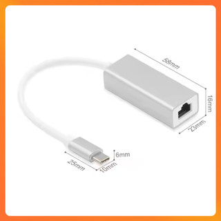 Cáp Chuyển USB Type C Ra LAN 1000Mbps 1G| Nhỏ gọn, kết nối ổn định-Cho Macbook,Laptop mỏng nhẹ,điện thoại, máy tính bảng