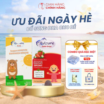 Sắt Kẽm Sinh Học Cho Bé, Bộ đôi Safoli Drop - ZiO bổ sung sắt cho bé