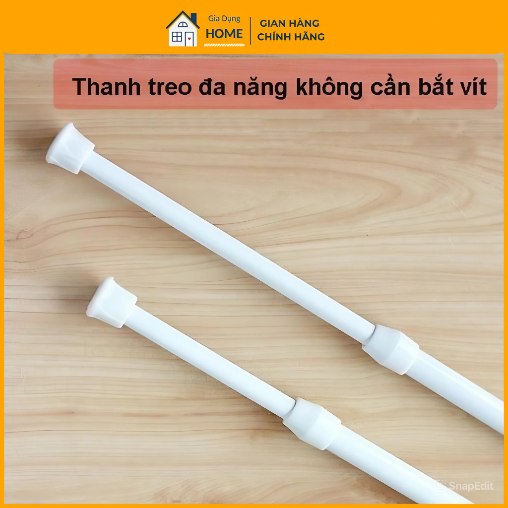 Thanh treo rèm cửa, phòng ngủ thanh treo đồ đa năng không cần khoan ...