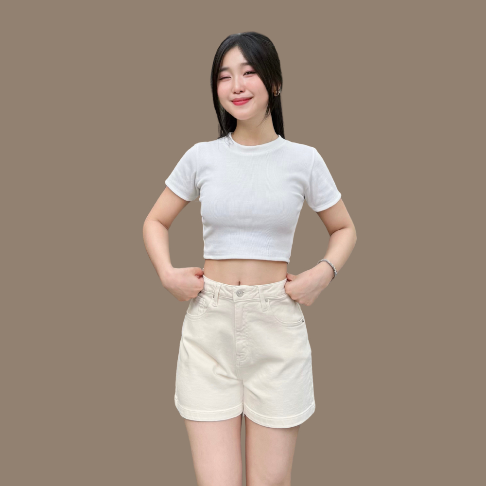 Quần Short Jeans Nữ TTTHAO Cao Cấp Kiểu Dáng Quần Short Denim Nữ J6