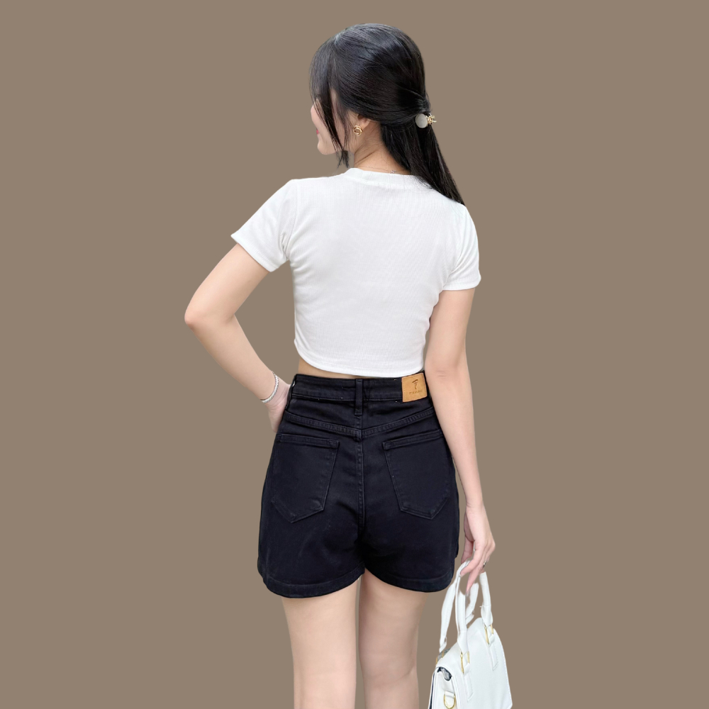 Quần Short Jeans Nữ TTTHAO Cao Cấp Kiểu Dáng Quần Short Denim Nữ J6