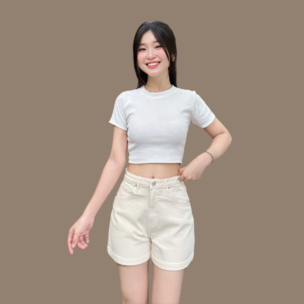 Quần Short Jeans Nữ TTTHAO Cao Cấp Kiểu Dáng Quần Short Denim Nữ J6