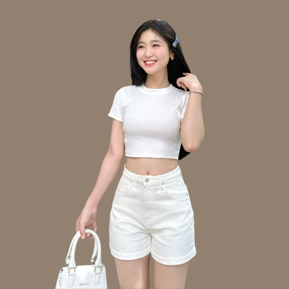 Quần Short Jeans Nữ TTTHAO Cao Cấp Kiểu Dáng Quần Short Denim Nữ J6