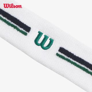 Wilson Unisex Stripe Headband Bright White Băng Trán Thể Thao WU00065411