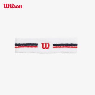 Wilson Unisex Stripe Headband Bright White Băng Trán Thể Thao WU00065411