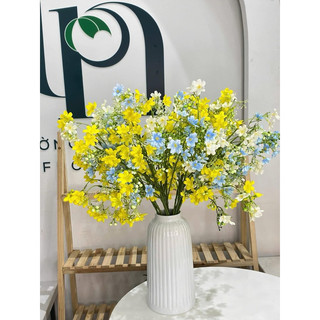 Bình hoa giả Nhất Chi Mai (15 cành) Hoa cao cấp hàng loại 1 – Bình hoa để bàn decor trang trí nhà cửa