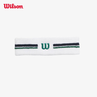 Wilson Unisex Stripe Headband Bright White Băng Trán Thể Thao WU00065411