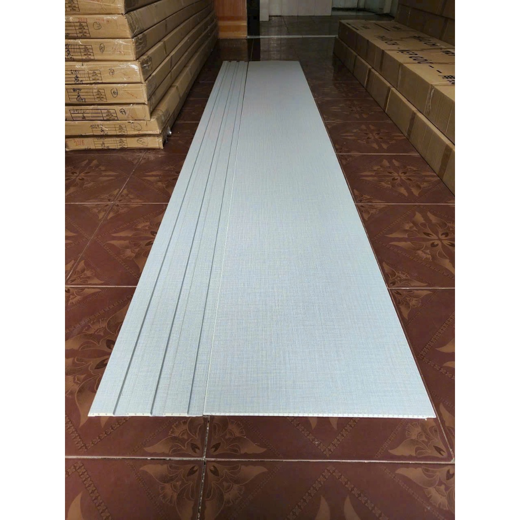 Tấm Nhựa PVC Ốp Tường Lam 3 Sóng Thấp 3000x195x12mm [Thanh 3m Cắt Đôi 1m48] - Lam Sóng Cao Cấp | BigBuy360 - bigbuy360.vn